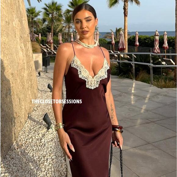 RARE!!! ZARA BLOGGER FAVE!!! Satin Effect Maxi Dress NWT - Picture 1 of 17